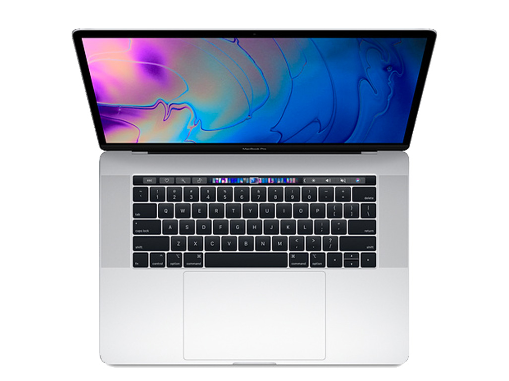MacBook Pro 15" 2018, i7 2,2 GHz, 32GB/512GB Stříbrná (Stav A-, Baterie 100 %)