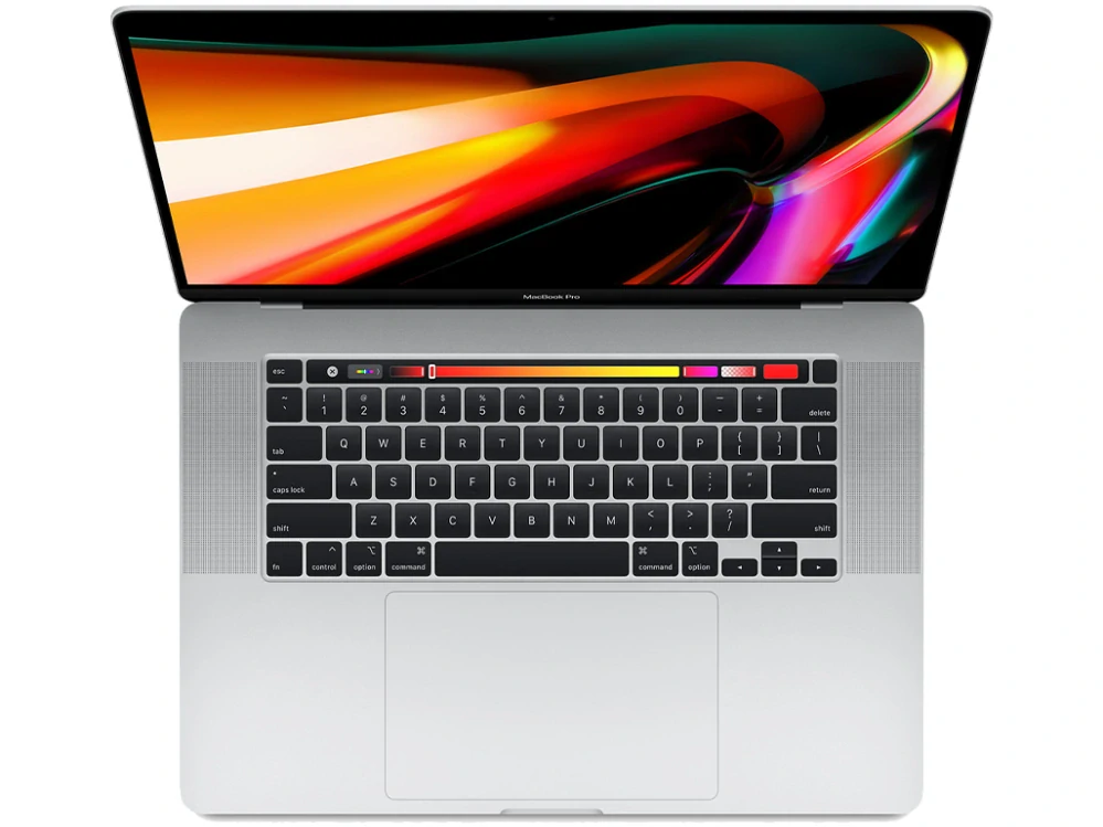 MacBook Pro 16" 2019, i7 2,6 GHz 32GB/512GB Stříbrná (Stav C), Lehké otlaky na displeji