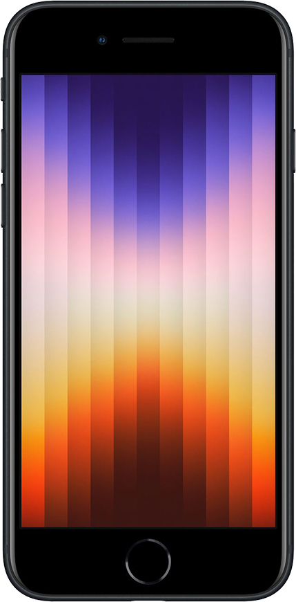 iPhone SE 2022, 64GB Černá (Stav A, Baterie 100 %)