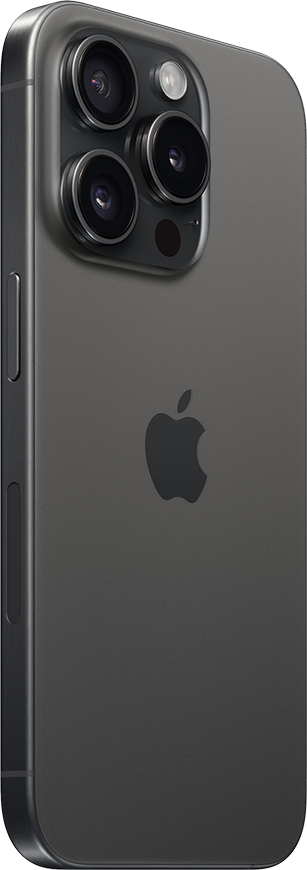 iPhone 15 Pro, 128GB Černý titan (Stav A, Baterie 100 %)